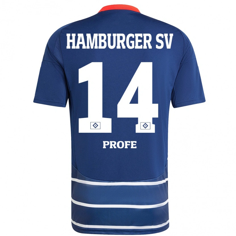 Danxen Hombre Camiseta Sophie Profé #14 Azul Oscuro 2ª Equipación 2024/25 La Camisa México