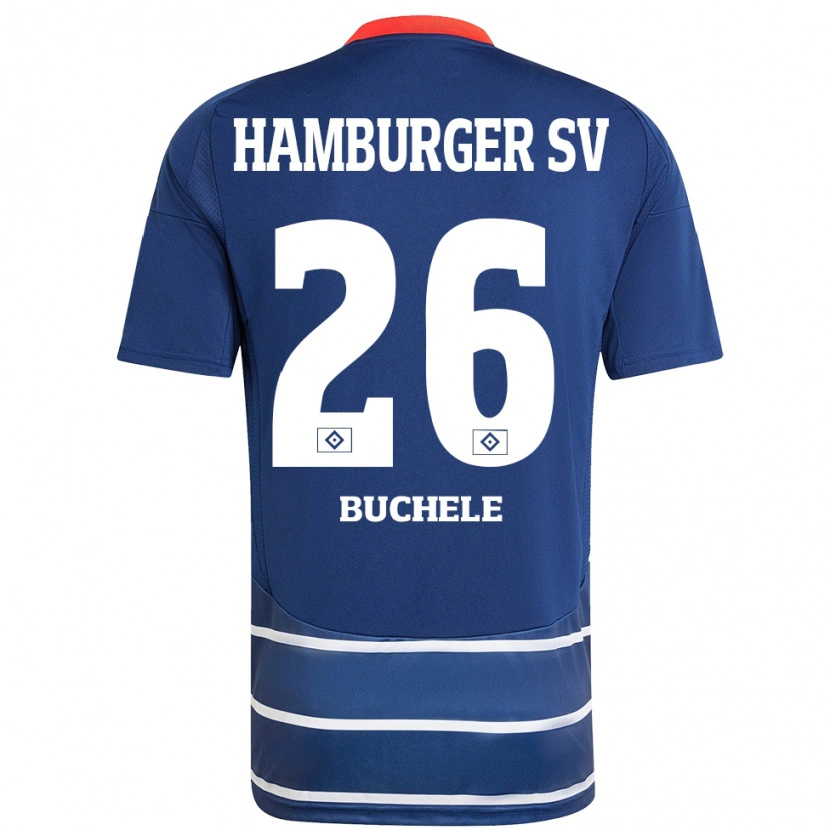 Danxen Hombre Camiseta Mia Büchele #26 Azul Oscuro 2ª Equipación 2024/25 La Camisa México