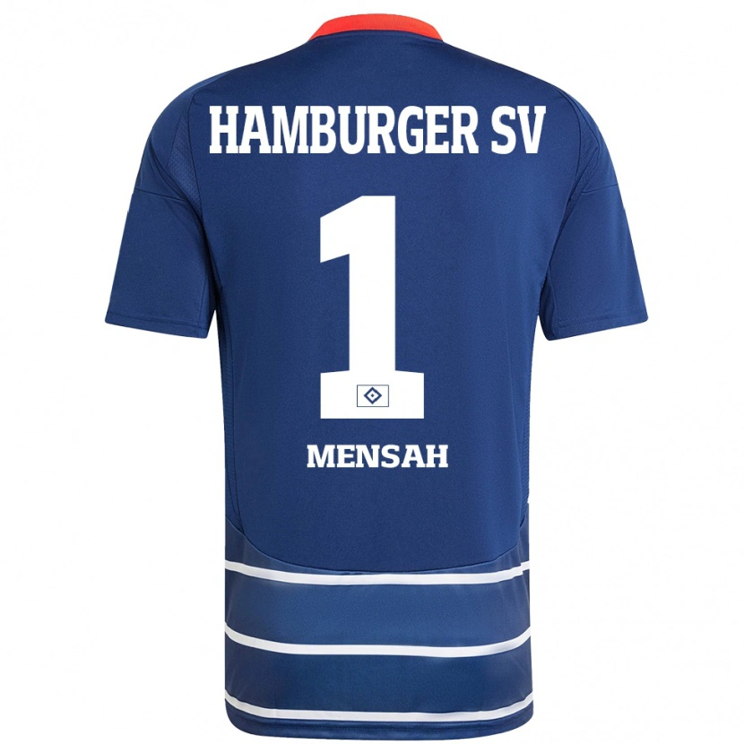 Danxen Hombre Camiseta Steven Mensah #1 Azul Oscuro 2ª Equipación 2024/25 La Camisa México