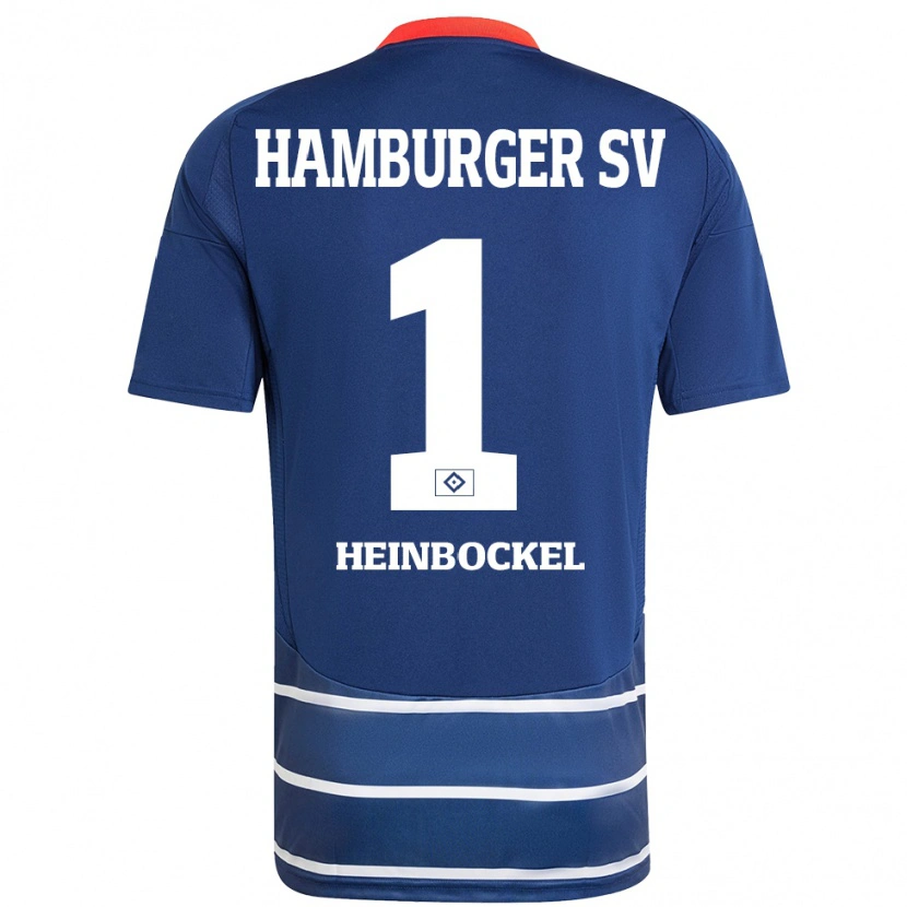 Danxen Hombre Camiseta Simon Heinbockel #1 Azul Oscuro 2ª Equipación 2024/25 La Camisa México