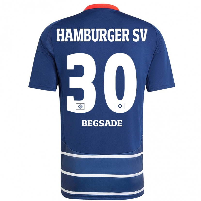 Danxen Hombre Camiseta Soheil Begsade #30 Azul Oscuro 2ª Equipación 2024/25 La Camisa México