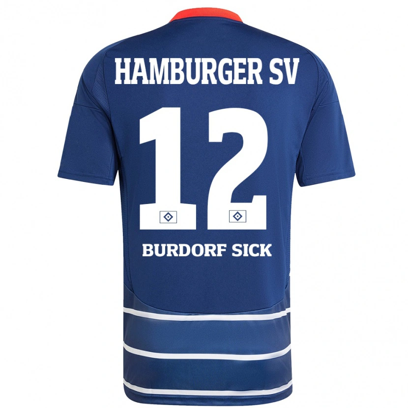 Danxen Hombre Camiseta Emma Burdorf-Sick #12 Azul Oscuro 2ª Equipación 2024/25 La Camisa México