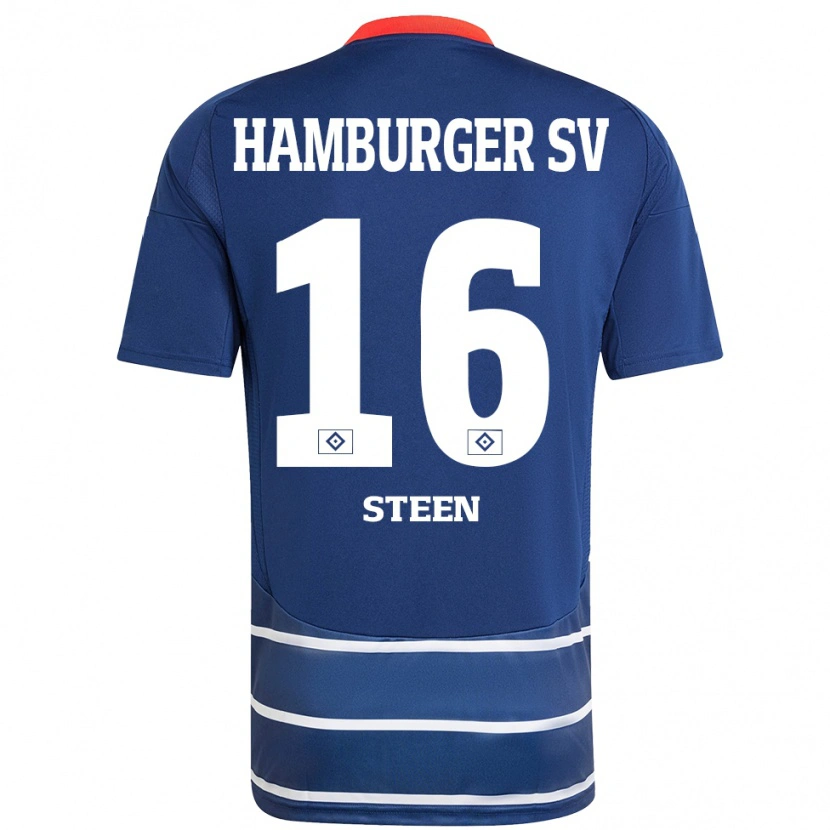 Danxen Hombre Camiseta Maya Steen #16 Azul Oscuro 2ª Equipación 2024/25 La Camisa México