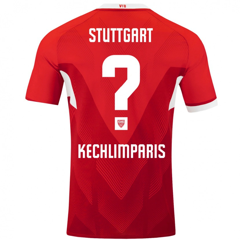 Danxen Hombre Camiseta Ioannis Kechlimparis #0 Rojo Blanco 2ª Equipación 2024/25 La Camisa México