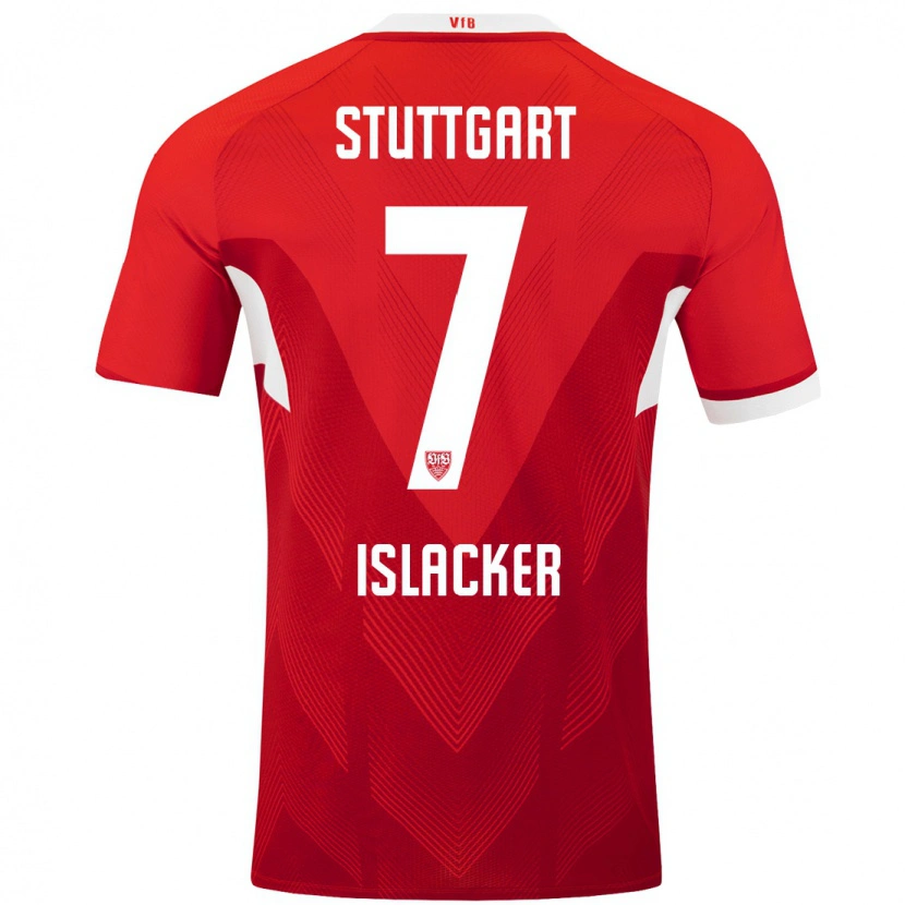Danxen Hombre Camiseta Mandy Islacker #7 Rojo Blanco 2ª Equipación 2024/25 La Camisa México