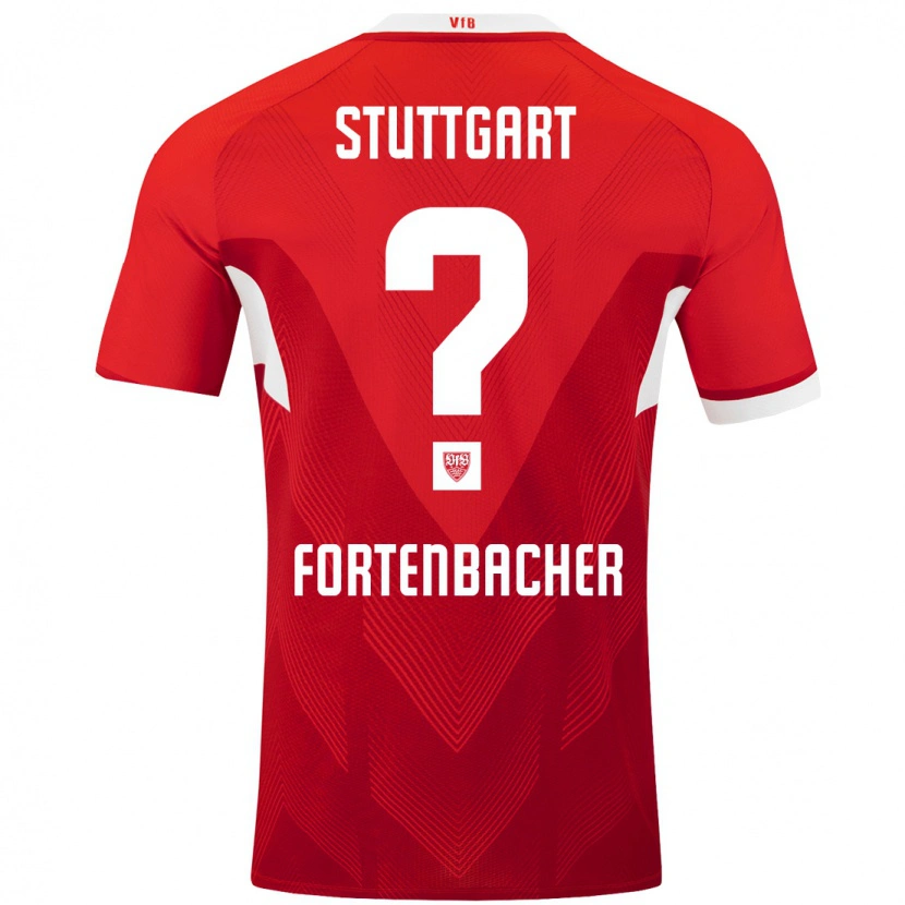 Danxen Hombre Camiseta Jannik Fortenbacher #0 Rojo Blanco 2ª Equipación 2024/25 La Camisa México