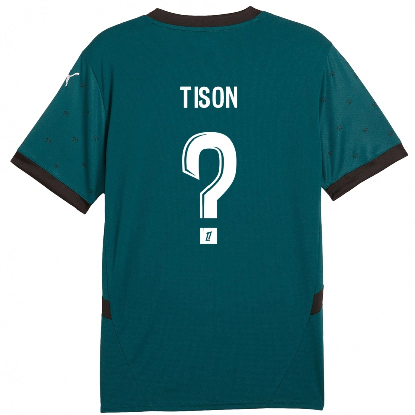 Danxen Hombre Camiseta Nathan Tison #0 Verde Oscuro 2ª Equipación 2024/25 La Camisa México