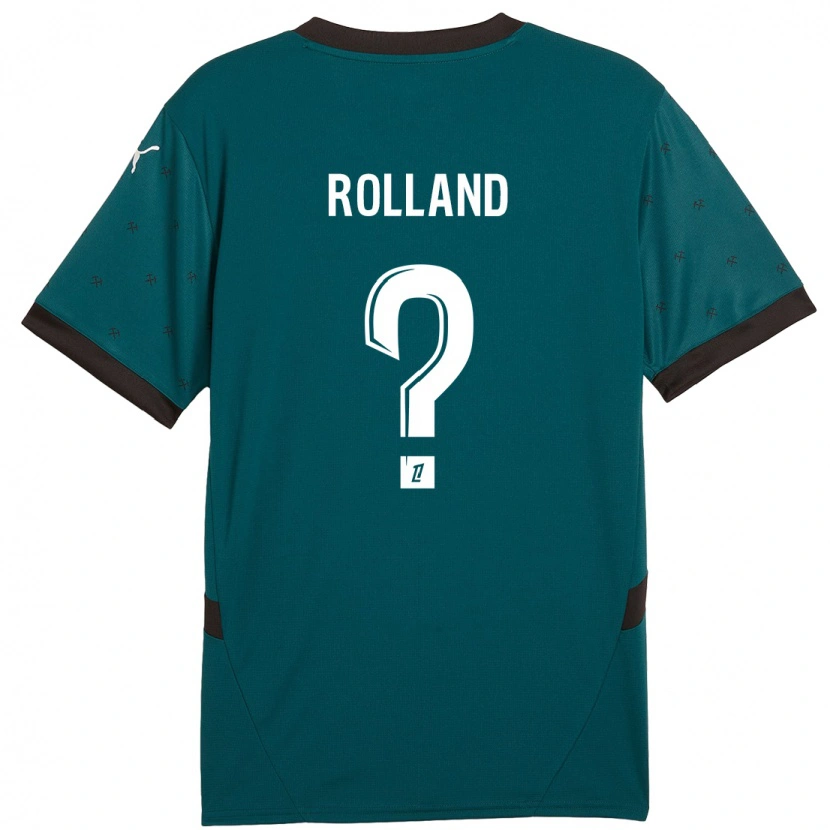Danxen Hombre Camiseta Paul Rolland #0 Verde Oscuro 2ª Equipación 2024/25 La Camisa México