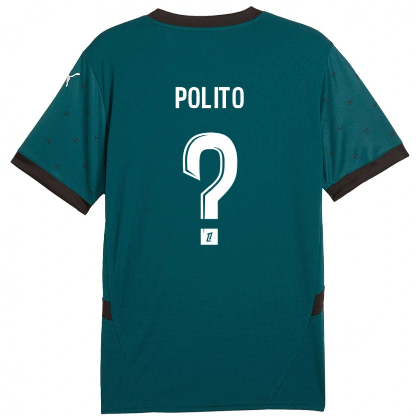 Danxen Hombre Camiseta Carla Polito #0 Verde Oscuro 2ª Equipación 2024/25 La Camisa México