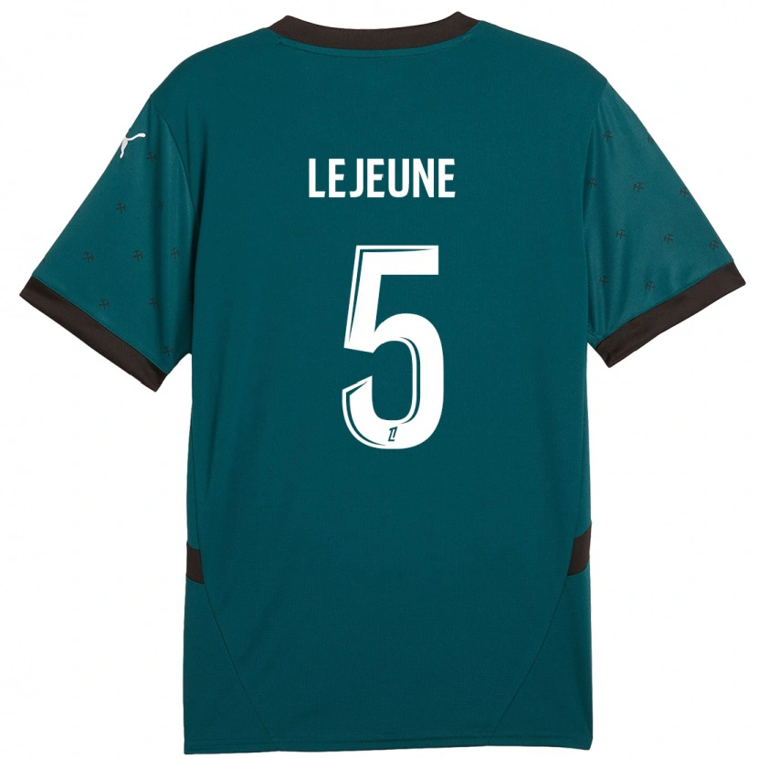 Danxen Hombre Camiseta Romane Lejeune #5 Verde Oscuro 2ª Equipación 2024/25 La Camisa México