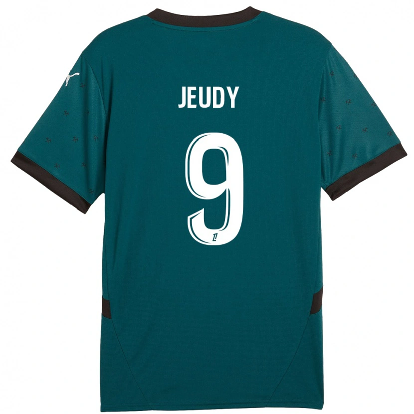 Danxen Hombre Camiseta Sherly Jeudy #9 Verde Oscuro 2ª Equipación 2024/25 La Camisa México