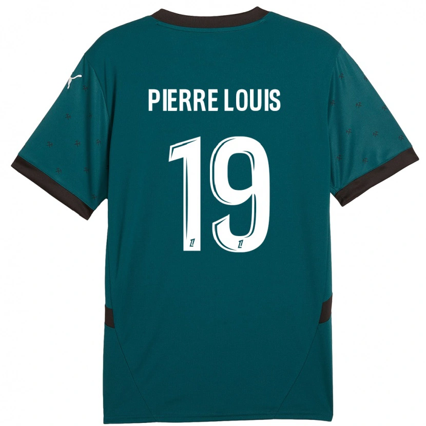Danxen Hombre Camiseta Dayana Pierre-Louis #19 Verde Oscuro 2ª Equipación 2024/25 La Camisa México