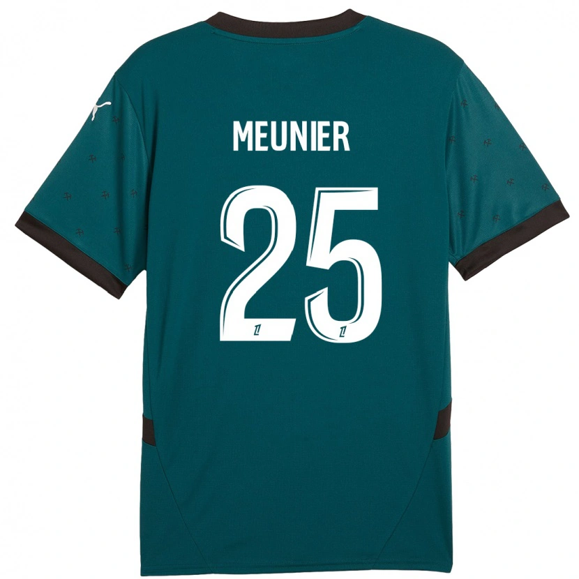 Danxen Hombre Camiseta Emma Meunier #25 Verde Oscuro 2ª Equipación 2024/25 La Camisa México