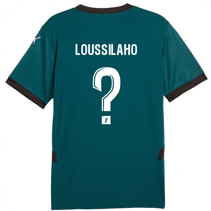 Danxen Hombre Camiseta Lenny Dziki Loussilaho #0 Verde Oscuro 2ª Equipación 2024/25 La Camisa México