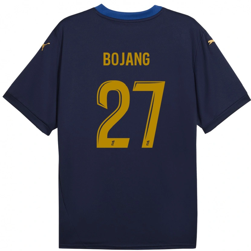 Danxen Hombre Camiseta Adama Bojang #27 Azul Marino Dorado 2ª Equipación 2024/25 La Camisa México