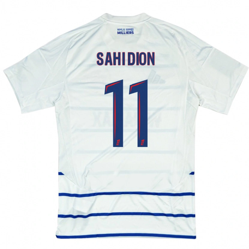 Danxen Hombre Camiseta Moïse Sahi Dion #11 Blanco Azul 2ª Equipación 2024/25 La Camisa México