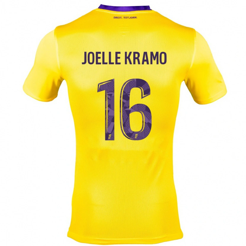 Danxen Hombre Camiseta Marie Joelle Kramo #16 Amarillo Morado 2ª Equipación 2024/25 La Camisa México
