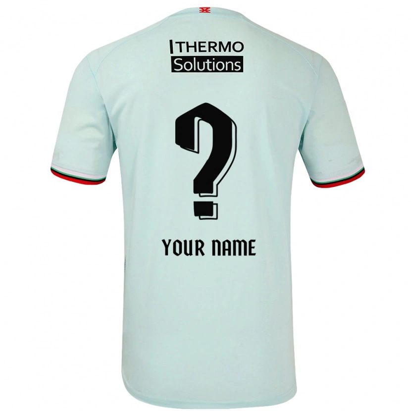Danxen Hombre Camiseta Su Nombre #0 Verde Claro 2ª Equipación 2024/25 La Camisa México