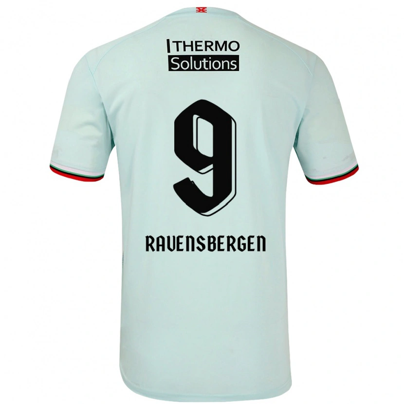 Danxen Hombre Camiseta Jaimy Ravensbergen #9 Verde Claro 2ª Equipación 2024/25 La Camisa México
