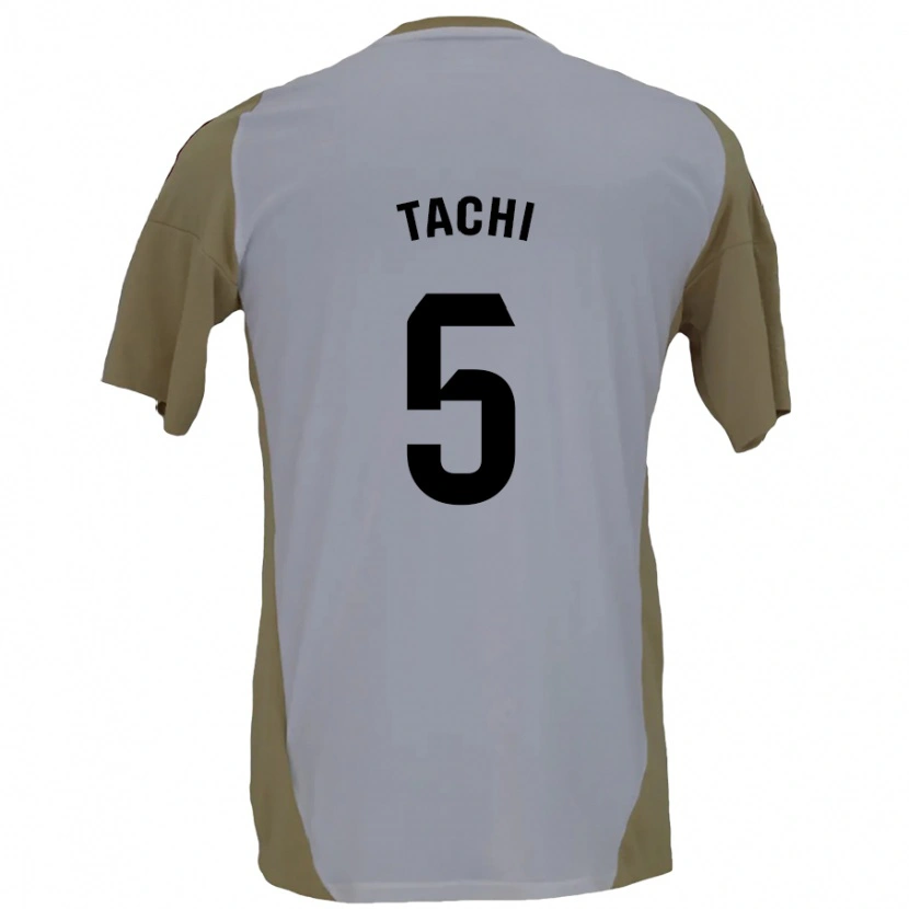 Danxen Hombre Camiseta Tachi #5 Marrón Blanco 2ª Equipación 2024/25 La Camisa México