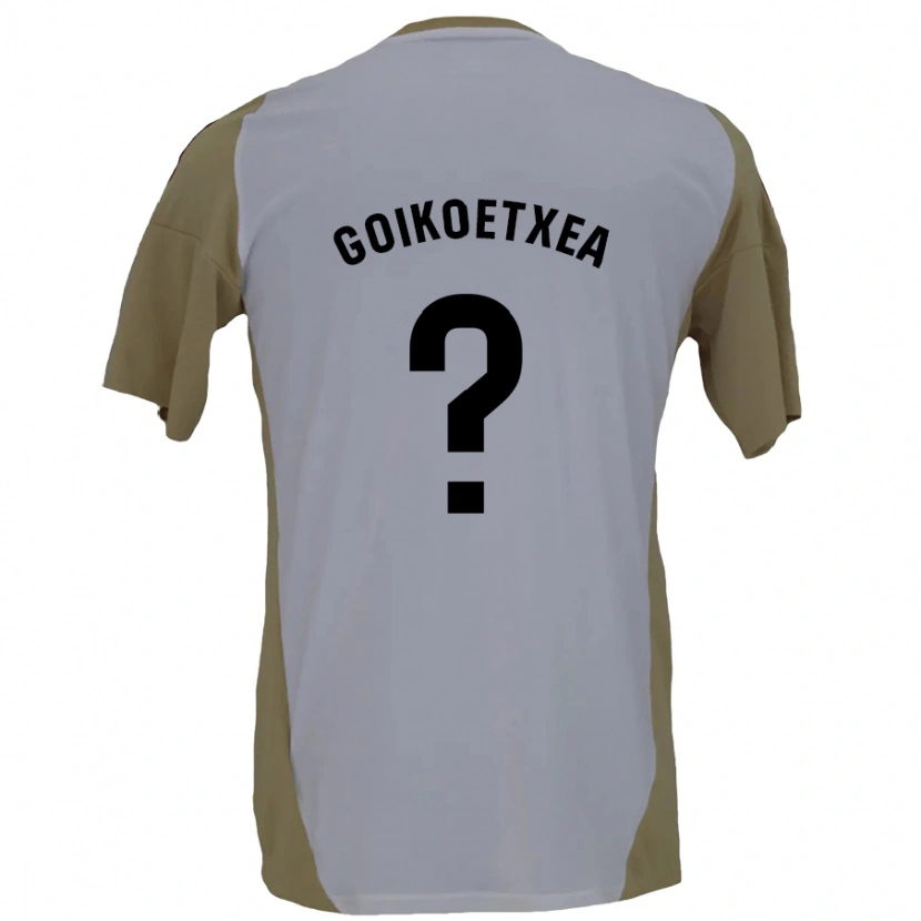 Danxen Hombre Camiseta Imanol Goikoetxea #0 Marrón Blanco 2ª Equipación 2024/25 La Camisa México