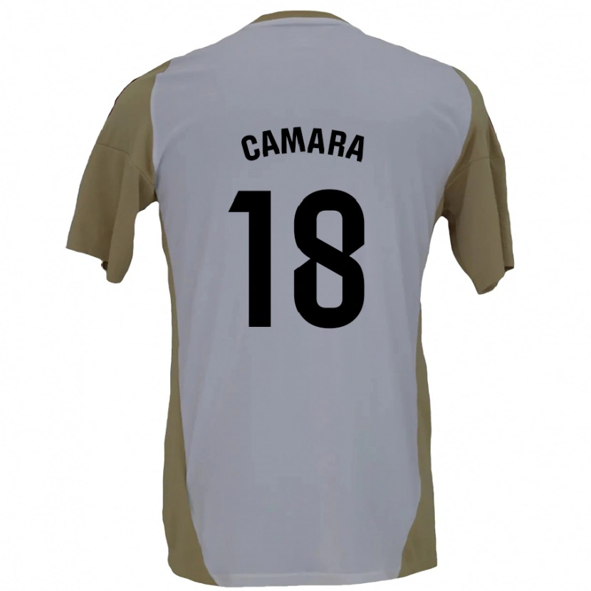Danxen Hombre Camiseta Aaron Cámara #18 Marrón Blanco 2ª Equipación 2024/25 La Camisa México