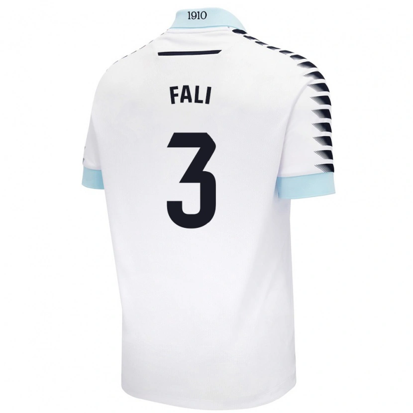 Danxen Hombre Camiseta Fali #3 Blanco Azul 2ª Equipación 2024/25 La Camisa México