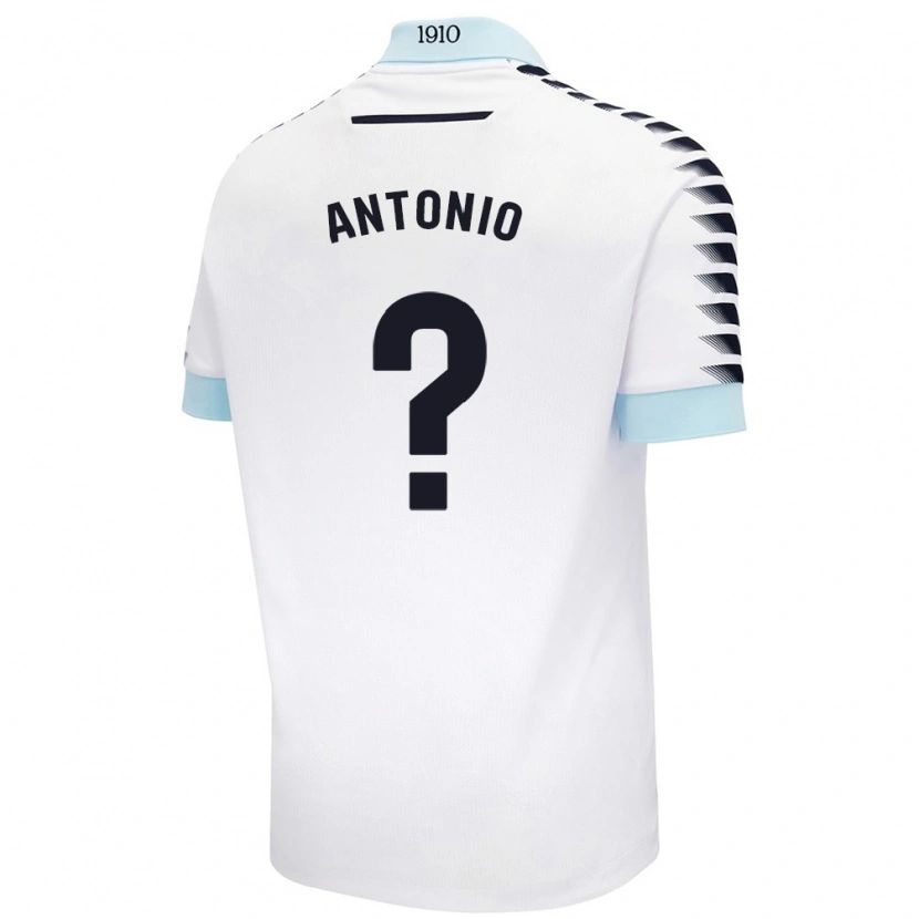 Danxen Hombre Camiseta Antonio Rodríguez #0 Blanco Azul 2ª Equipación 2024/25 La Camisa México