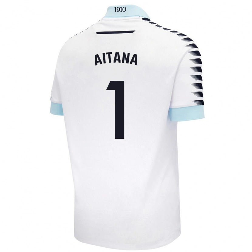 Danxen Hombre Camiseta Aitana #1 Blanco Azul 2ª Equipación 2024/25 La Camisa México