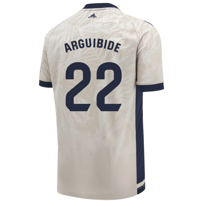 Danxen Hombre Camiseta Iñigo Arguibide #22 Gris Claro 2ª Equipación 2024/25 La Camisa México