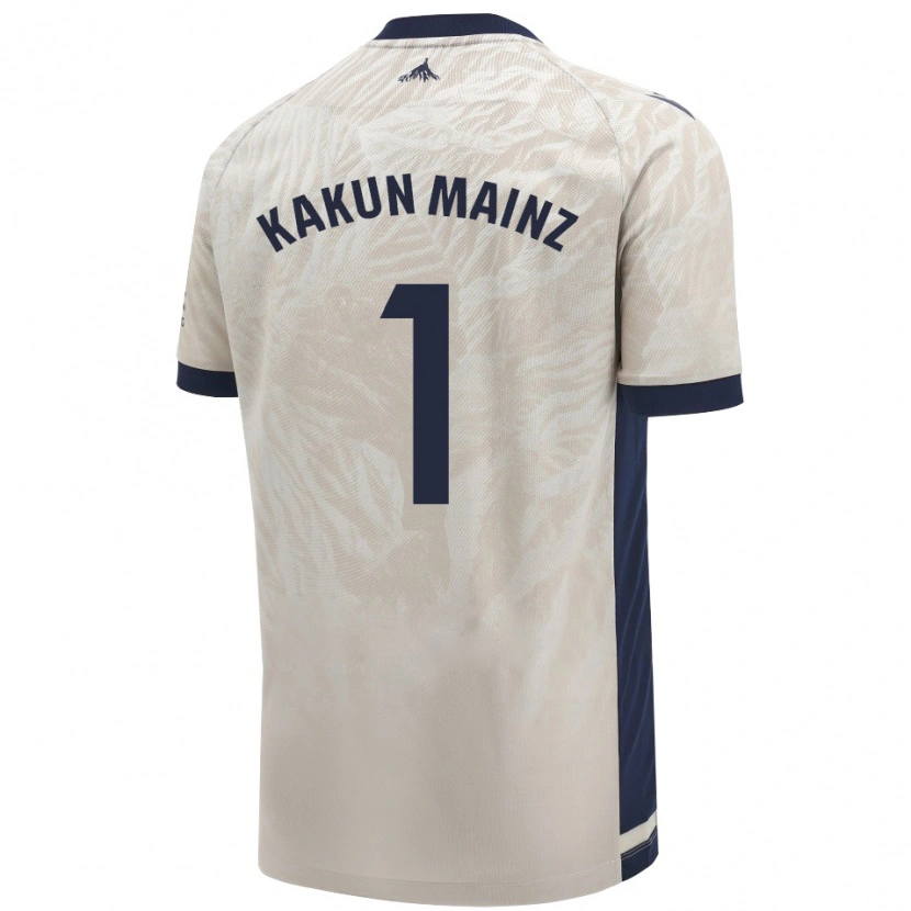 Danxen Hombre Camiseta Kakun Mainz #1 Gris Claro 2ª Equipación 2024/25 La Camisa México