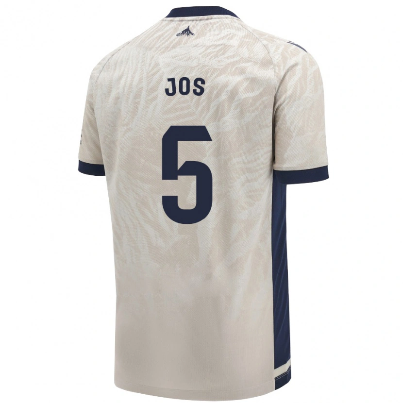 Danxen Hombre Camiseta Josune Urdaniz Maurin #5 Gris Claro 2ª Equipación 2024/25 La Camisa México