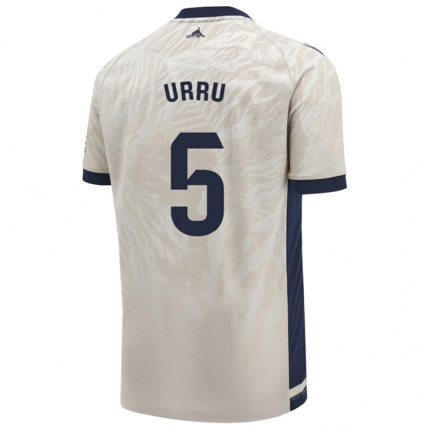 Danxen Hombre Camiseta Irati Urruzola Bermúdez #5 Gris Claro 2ª Equipación 2024/25 La Camisa México