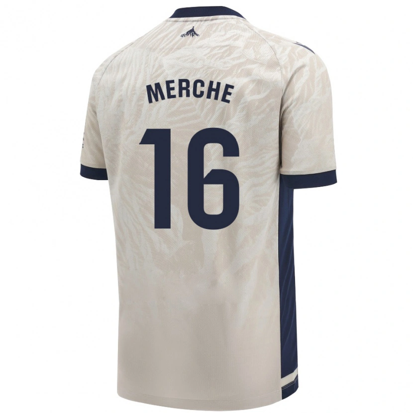 Danxen Hombre Camiseta Merche Izal García #16 Gris Claro 2ª Equipación 2024/25 La Camisa México