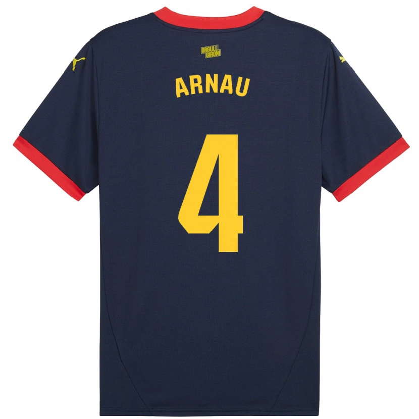 Danxen Hombre Camiseta Arnau Martínez #4 Azul Marino Rojo 2ª Equipación 2024/25 La Camisa México