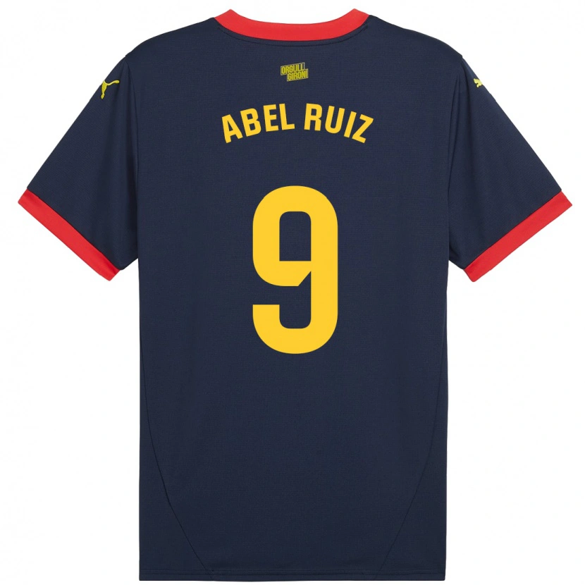 Danxen Hombre Camiseta Abel Ruiz #9 Azul Marino Rojo 2ª Equipación 2024/25 La Camisa México