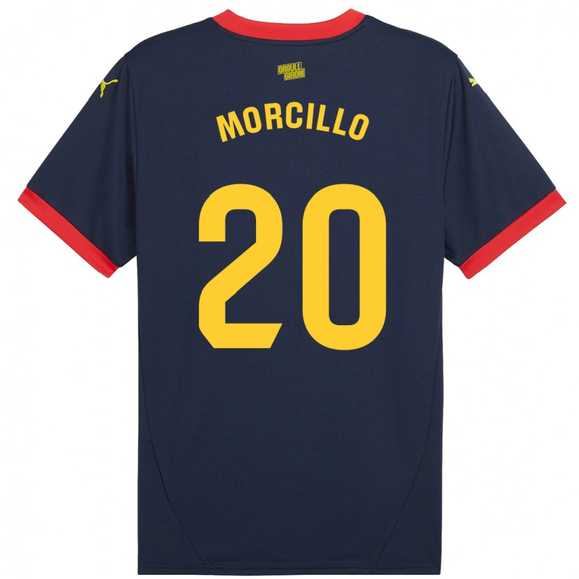 Danxen Hombre Camiseta Luis Morcillo #20 Azul Marino Rojo 2ª Equipación 2024/25 La Camisa México