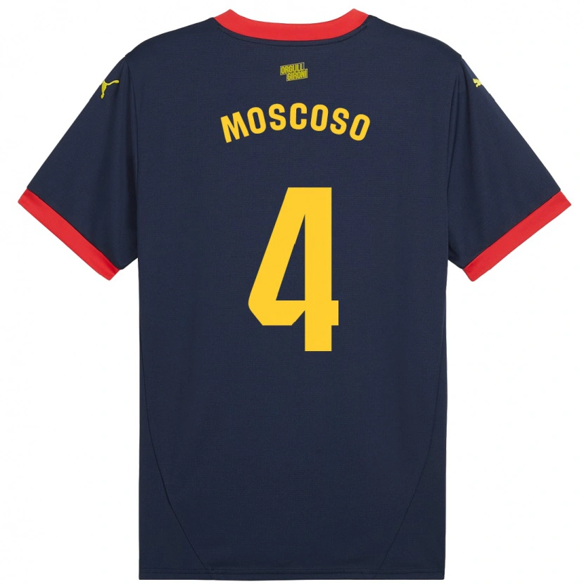 Danxen Hombre Camiseta Miriam Moscoso #4 Azul Marino Rojo 2ª Equipación 2024/25 La Camisa México