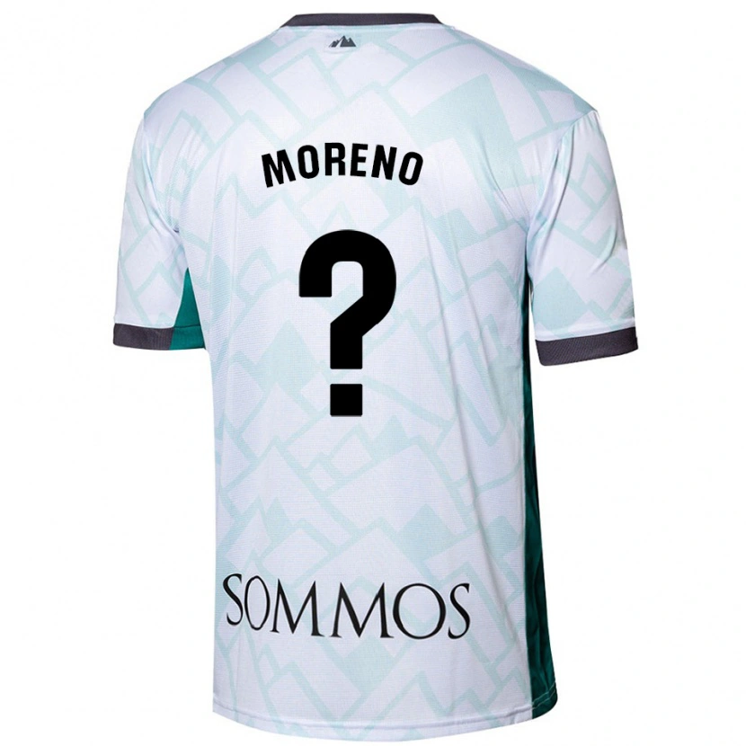 Danxen Hombre Camiseta Eloy Moreno #0 Blanco Verde 2ª Equipación 2024/25 La Camisa México