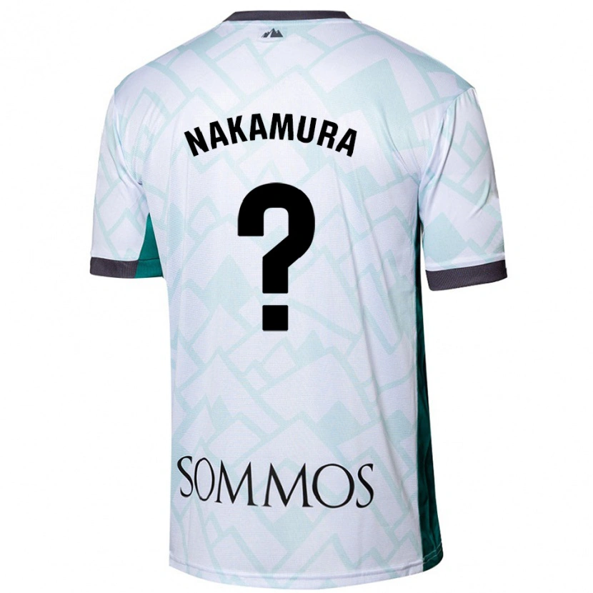 Danxen Hombre Camiseta Togo Nakamura #0 Blanco Verde 2ª Equipación 2024/25 La Camisa México