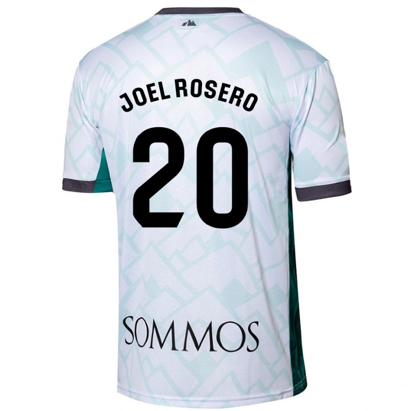Danxen Hombre Camiseta Alexis Joel Rosero #20 Blanco Verde 2ª Equipación 2024/25 La Camisa México