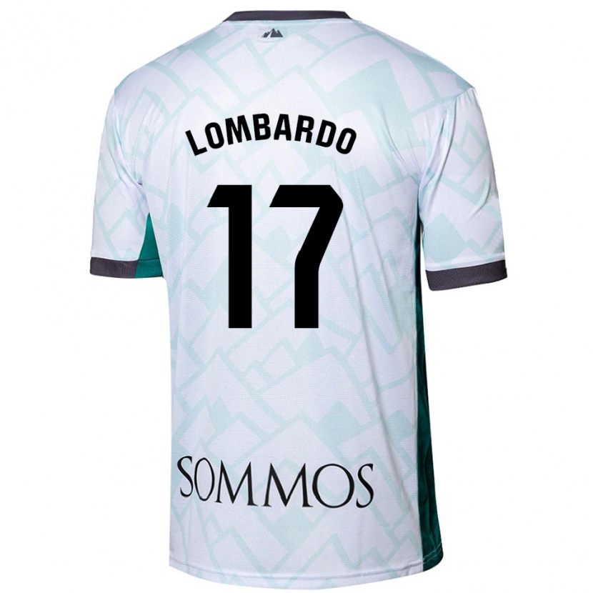Danxen Hombre Camiseta Enzo Lombardo #17 Blanco Verde 2ª Equipación 2024/25 La Camisa México