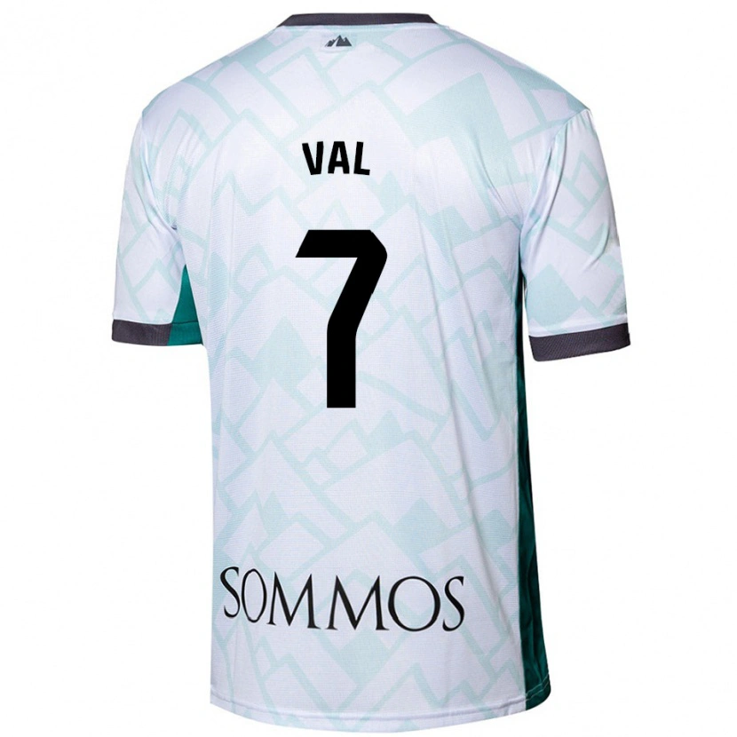 Danxen Hombre Camiseta Rodri Val #7 Blanco Verde 2ª Equipación 2024/25 La Camisa México