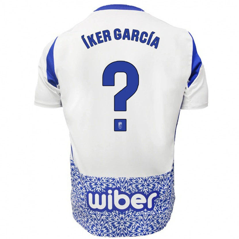 Danxen Hombre Camiseta Íker García #0 Blanco Azul 2ª Equipación 2024/25 La Camisa México