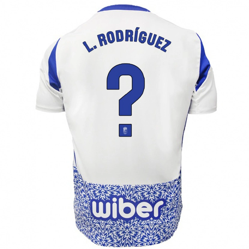 Danxen Hombre Camiseta Iker López Rodríguez #0 Blanco Azul 2ª Equipación 2024/25 La Camisa México