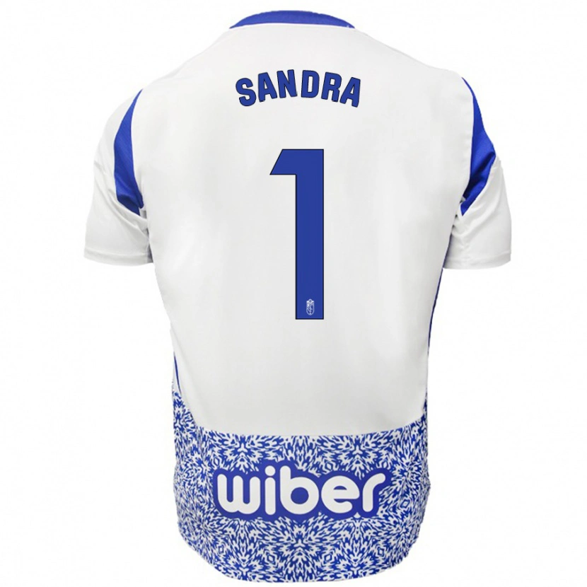 Danxen Hombre Camiseta Sandra #1 Blanco Azul 2ª Equipación 2024/25 La Camisa México