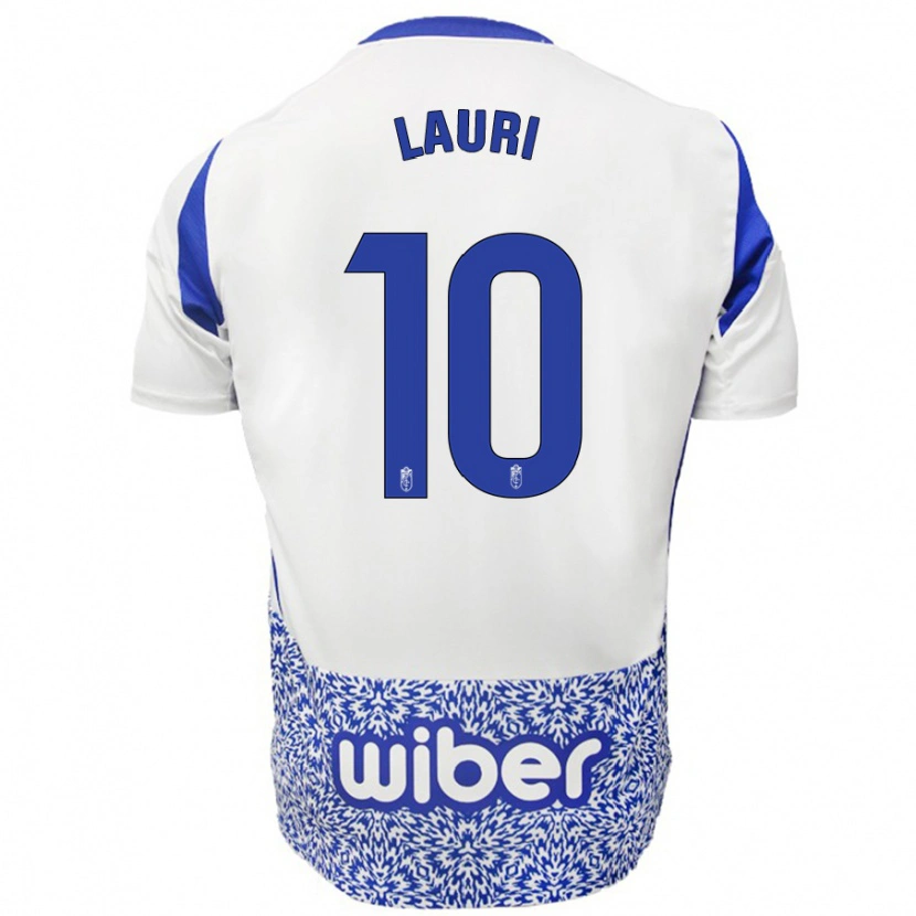 Danxen Hombre Camiseta Lauri #10 Blanco Azul 2ª Equipación 2024/25 La Camisa México
