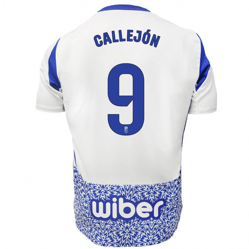 Danxen Hombre Camiseta José Callejón #9 Blanco Azul 2ª Equipación 2024/25 La Camisa México