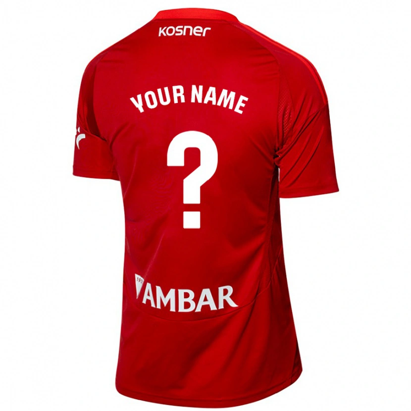 Danxen Hombre Camiseta Su Nombre #0 Blanco Azul 2ª Equipación 2024/25 La Camisa México