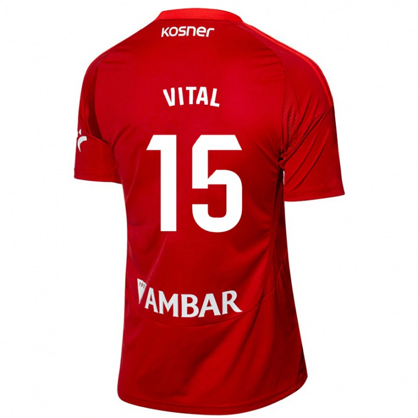 Danxen Hombre Camiseta Bernardo Vital #15 Blanco Azul 2ª Equipación 2024/25 La Camisa México
